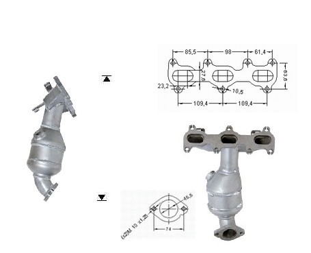 Hyundai XG 2.5i V6 2493 cc 118 Kw / 160 cv 6BV Magnaflow CAT Bou