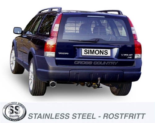 Simons Uitlaatsysteem af kat. Volvo XC 70 2001>