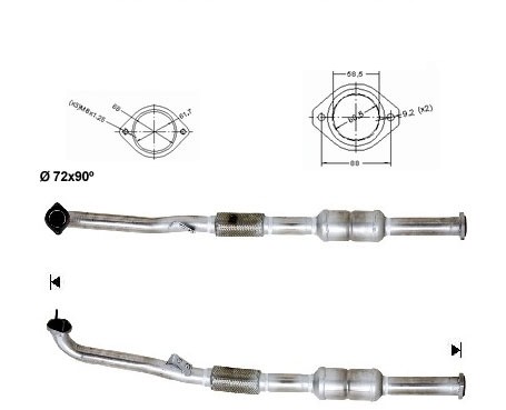 Saab 9-5 3.0TD TId 2958 cc 130 Kw / 170 cv B308L Magnaflow CAT B