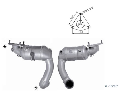 Citroen C5 3.0i V6 2946 cc 155 Kw / 210 cv ES9A (XFV) Magnaflow 