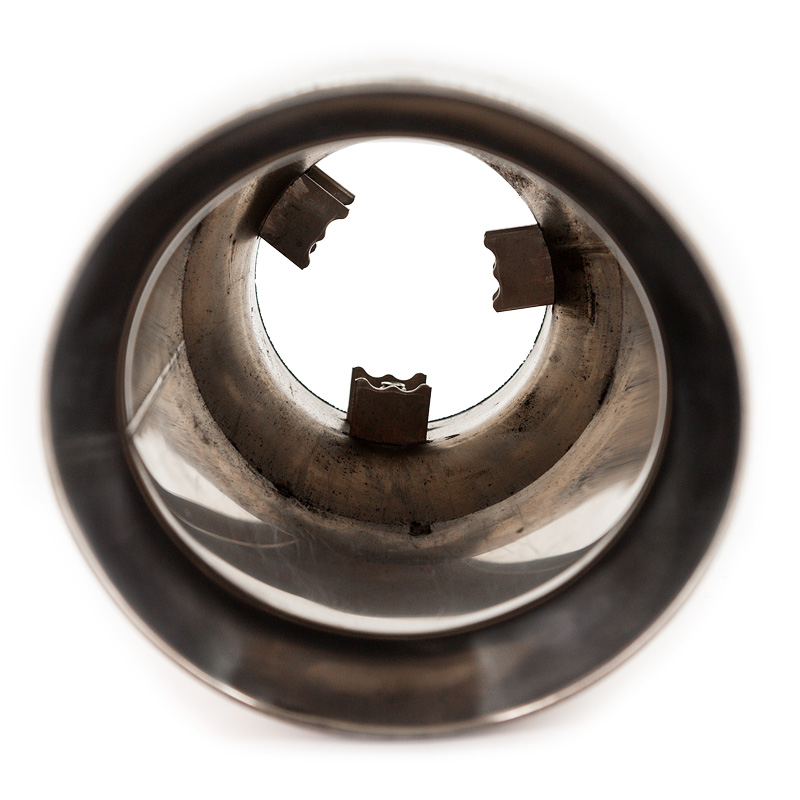 Simoni Racing Uitlaatsierstuk Rond/Schuin RVS - Ø114xL210mm - Montage ->60mm