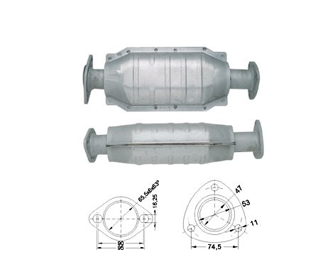 Honda CONCERTO 1.5i 16V 1493 cc 66 Kw / 90 cv D15B2E Magnaflow C