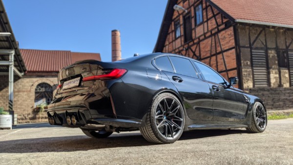 Einddemper BMW M3 Series Sedan Exhaust Systems Aliminum Black Anodized