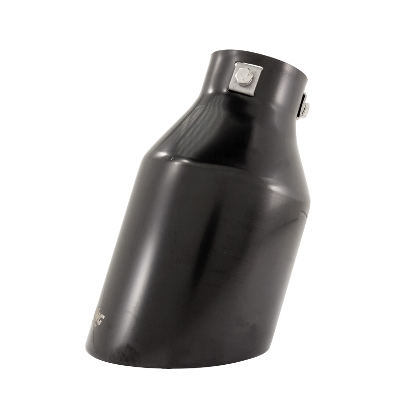 Simoni Racing Uitlaatsierstuk Rond/Schuin RVS Zwart - Ø115xL210mm - Montage 38-63mm