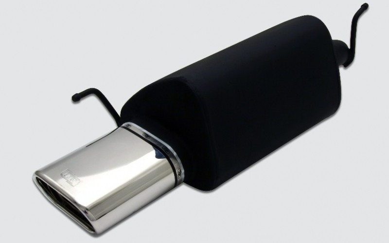 Einddemper Honda Accord 1998-2002 RVS eindstuk 2x80mm rond