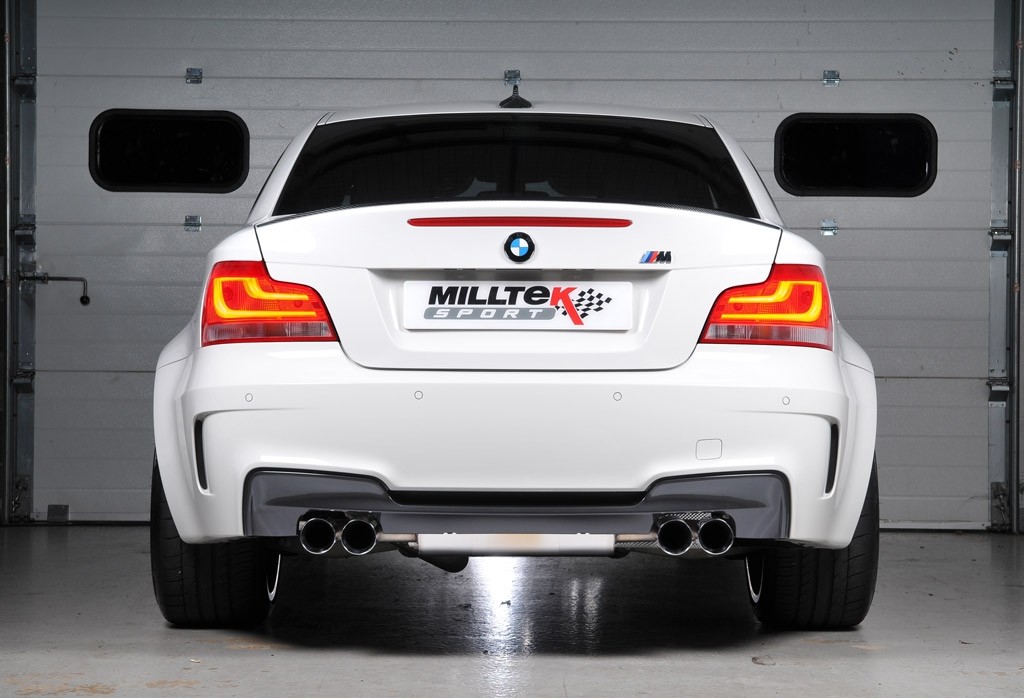 Milltek 1 Series M Coupe (E82) 11-12 Primary Cat-back Quad 80mm 