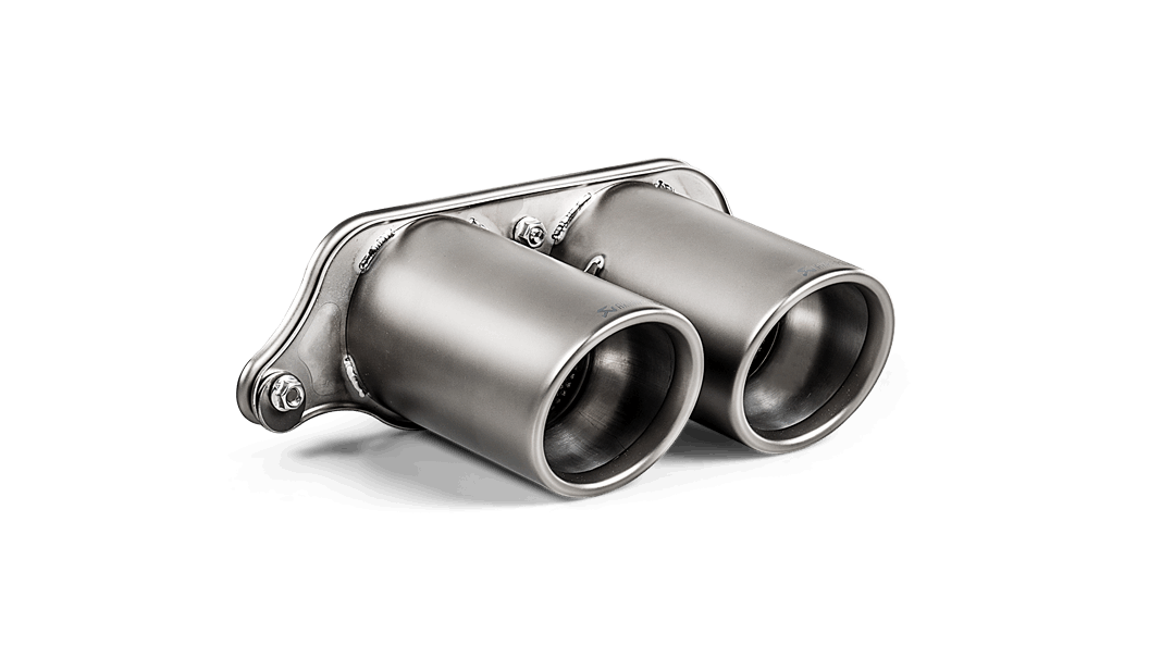 Akrapovic Porsche 911 GT3 (991 & 991.2) Matte Titanium Tail Pipe Set  (Fits Oem)-Copy