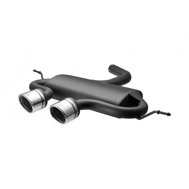 Einddemper VW Golf V 2003-2008 RVS eindstukken 101mm r32-look ul