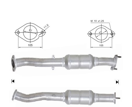 Nissan X-TRAIL 2.5i 16V 2488 cc 134 Kw / 182 cv QR25 Magnaflow C