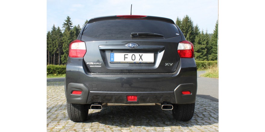 Subaru XV Einddemper dwars Uitgang rechts/links - 145x65 Typ 59