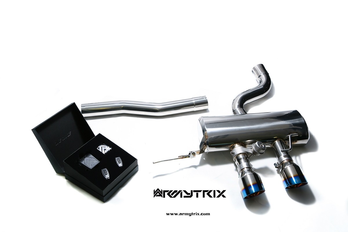 VW Golf VI R20 2.0 Turbo 08-13 Armytrix STAINLESS STEEL CAT-BACK