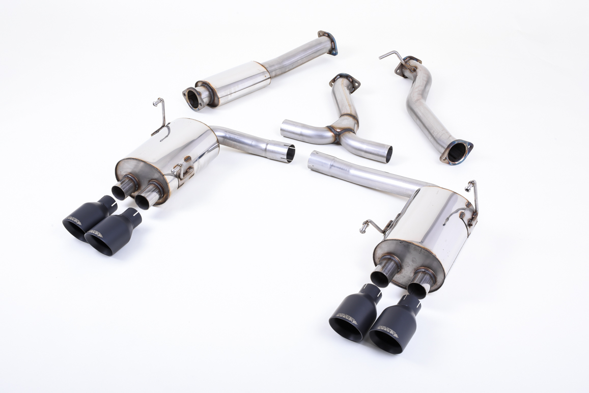 Subaru Impreza WRX STi CAT-BACK Cerakote GT-100 Black Tips
