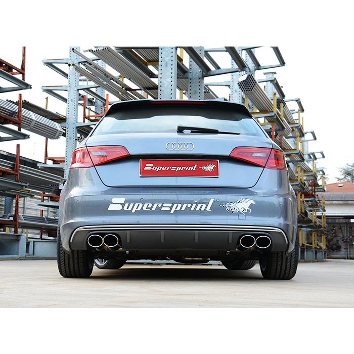 AUDI A3 8V Sedan QUATTRO 2.0 TDI (184 Hp) 2013 Endpipe kit 100x75 Right + 100x75 Left