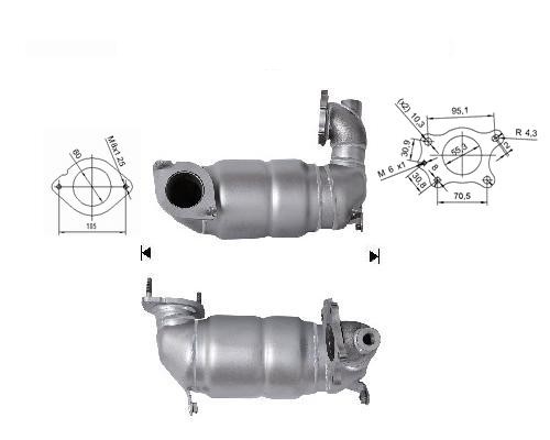 Renault MASTER 2.5TD DCI DPF 2464 cc 88 Kw / 120 cv G9U Magnaflo