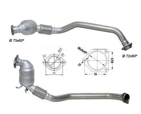 BMW 320TD 1995 cc 110 Kw / 150 cv M47N E46 Magnaflow CAT Bouwjaa