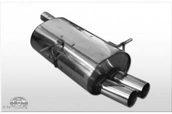 BMW E46 320/ 323/ 328 Einddemper single-flow voor original MSD -
