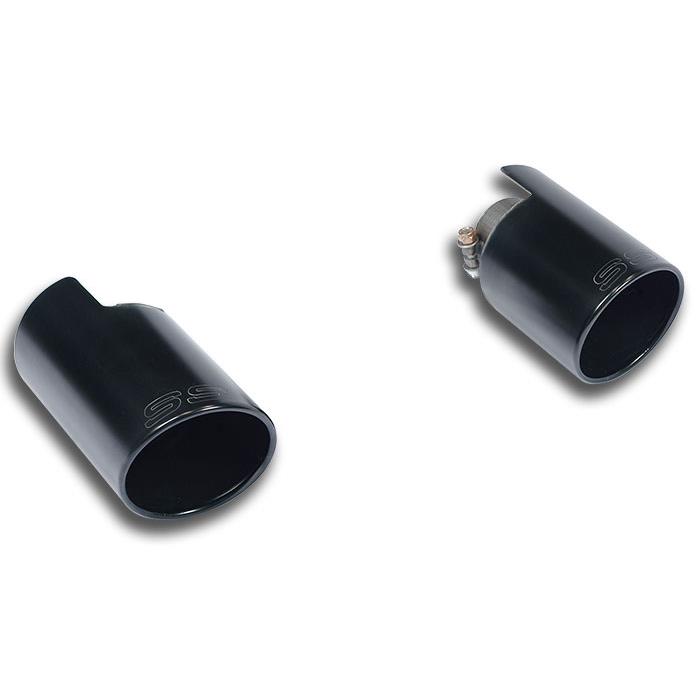 595 ABARTH 1.4T "Turismo" (165 Hp) (Ø65) 2016 Endpipe kit Right O100 - Left O100 "Black"
