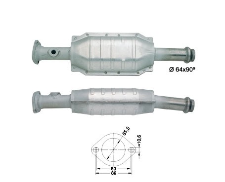 Renault R21 1.7i 1721 cc 55 Kw / 75 cv F3N Magnaflow CAT Bouwjaa