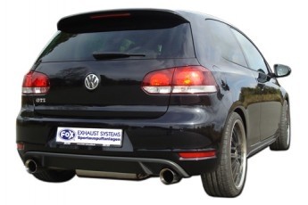 VW Golf VI TSI 1,8l/ GTI/ GTD Einddemper Uitgang rechts/links -