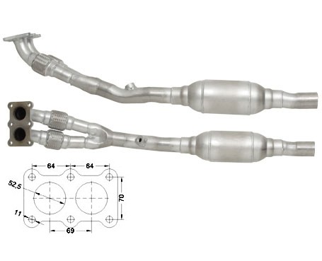 Audi A3 1.8i 20V 1781 cc 92 Kw / 125 cv AGN Magnaflow CAT Bouwja