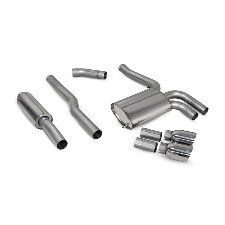 scorpion uitlaat Mini cooper S F55 non PF model gepolijst & resonerend