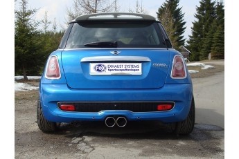 Mini Cooper S R56 Einddemper Uitgang midden - 2x100 Typ 16 FOX