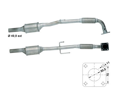 VW POLO 1.4i 16V 1390 cc 74 Kw / 100 cv AFK Magnaflow CAT Bouwja