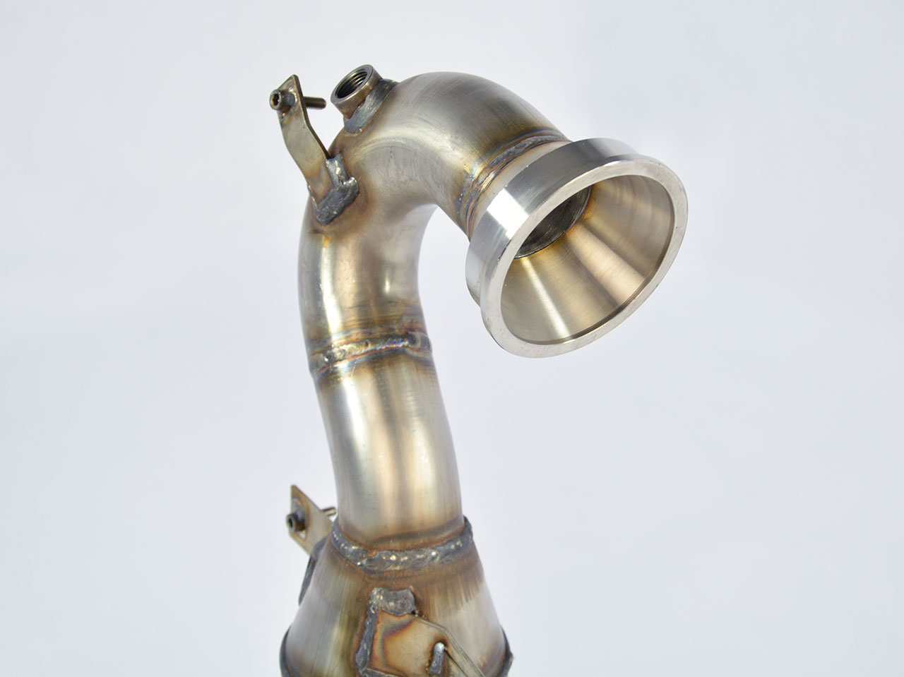 595 ABARTH 1.4T "50° Anniversario" (180 Hp) "Monotubo" 2013 Turbo downpipe kit + Metallic catalytic