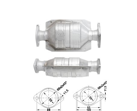 Toyota COROLLA 1.6i 16V 1587 cc 66 Kw / 90 cv 4AFE Magnaflow CAT