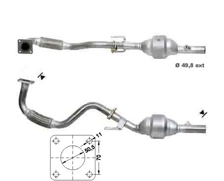 Seat CORDOBA 1.4i 16V 1390 cc 55 Kw / 75 cv APE Magnaflow CAT Bo