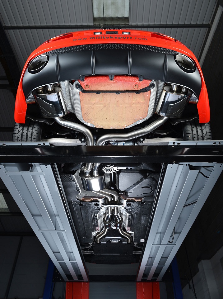 Milltek Audi RS4 B8 4.2 FSI dual cat-back systeem