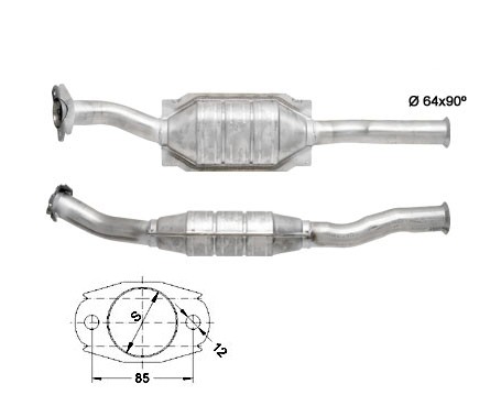 Citroen XSARA 1.4i 1360 cc 55 Kw / 75 cv TU3JP Magnaflow CAT Bou