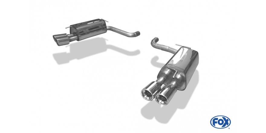 Jaguar XF CC9 Einddemper rechts/links - 2x90 Typ 17 rechts/links