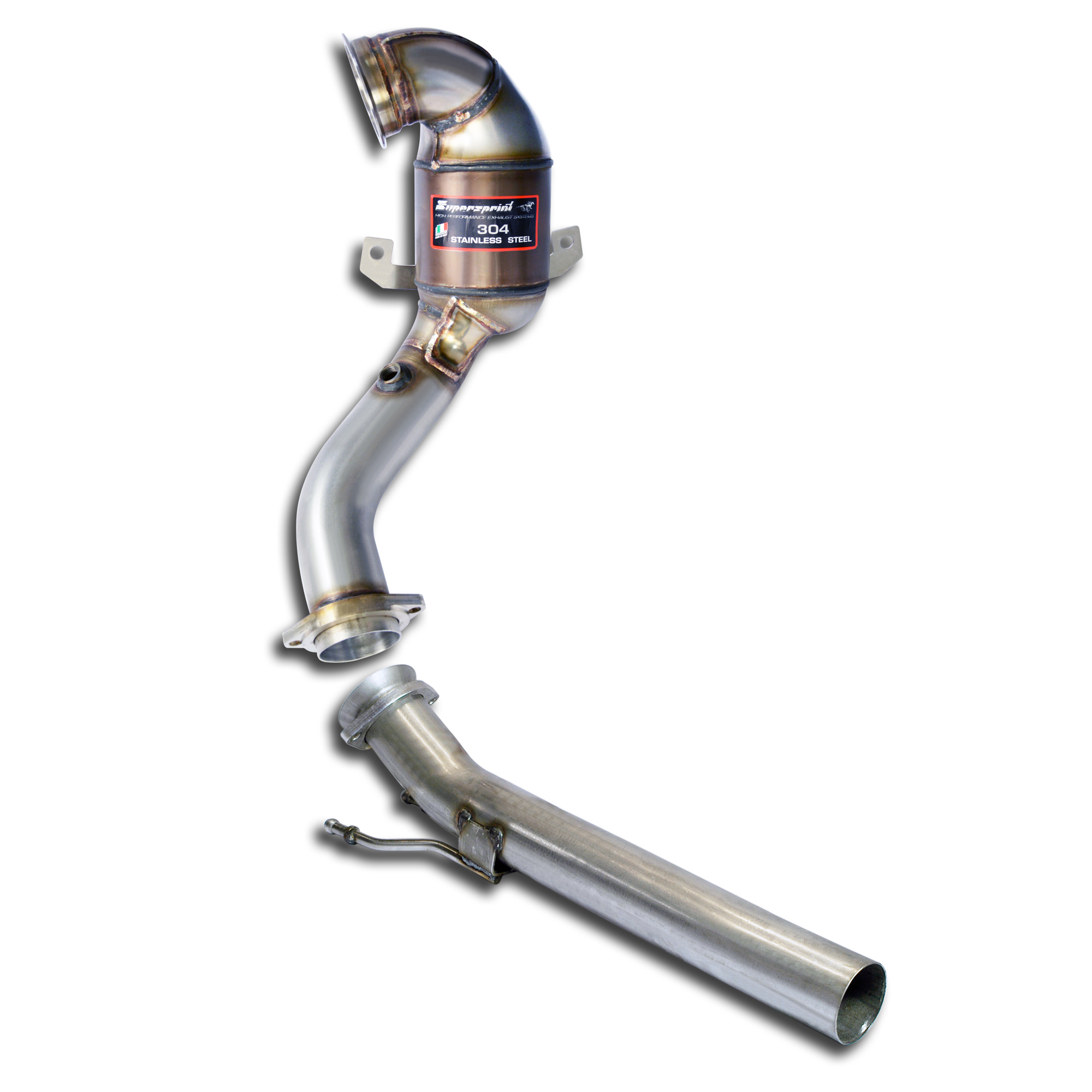 AUDI A3 8V Sedan 1.8 TFSI (180 Hp) 2013 -> 2015 Turbo downpipe kit + Metallic catalytic converter WR