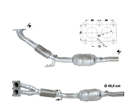 Audi A3 1.6i 16V 1595 cc 75 Kw / 102 cv BGU Magnaflow CAT Bouwja