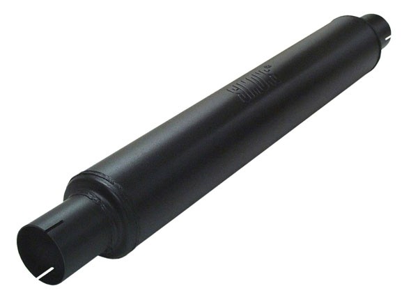demper TUBEX rond 100 L=625mm 2,5 inch (63,5mm) Simons Staal