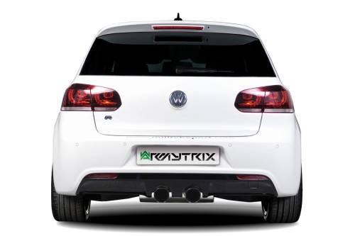 VW Golf VI R20 2.0 Turbo 08-13 Armytrix STAINLESS STEEL CAT-BACK