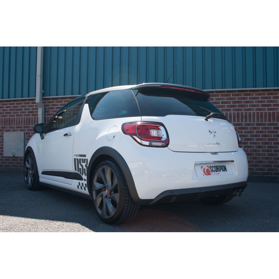 Scorpion catalisator systeem Citroën DS3 Racing & 1.6T gepolijst