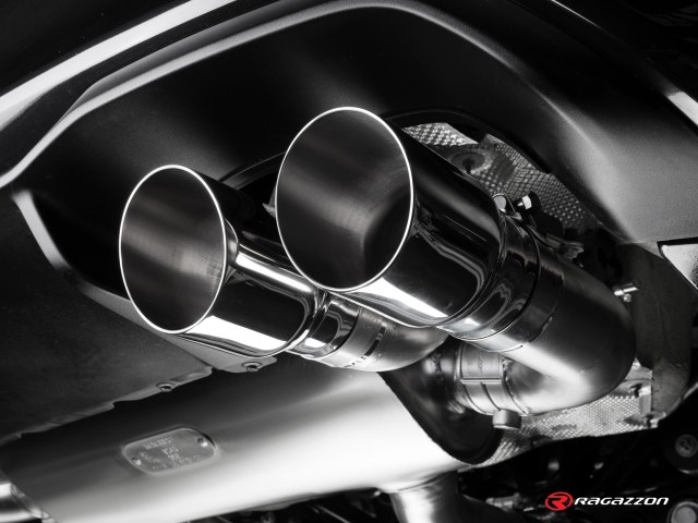 Cat-back systeem RVS Ragazzon BMW M2 F87 2015- gepolijsten sierstukken