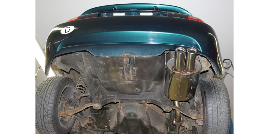 Honda CRX III Einddemper - 2x76 Typ 13 FOX