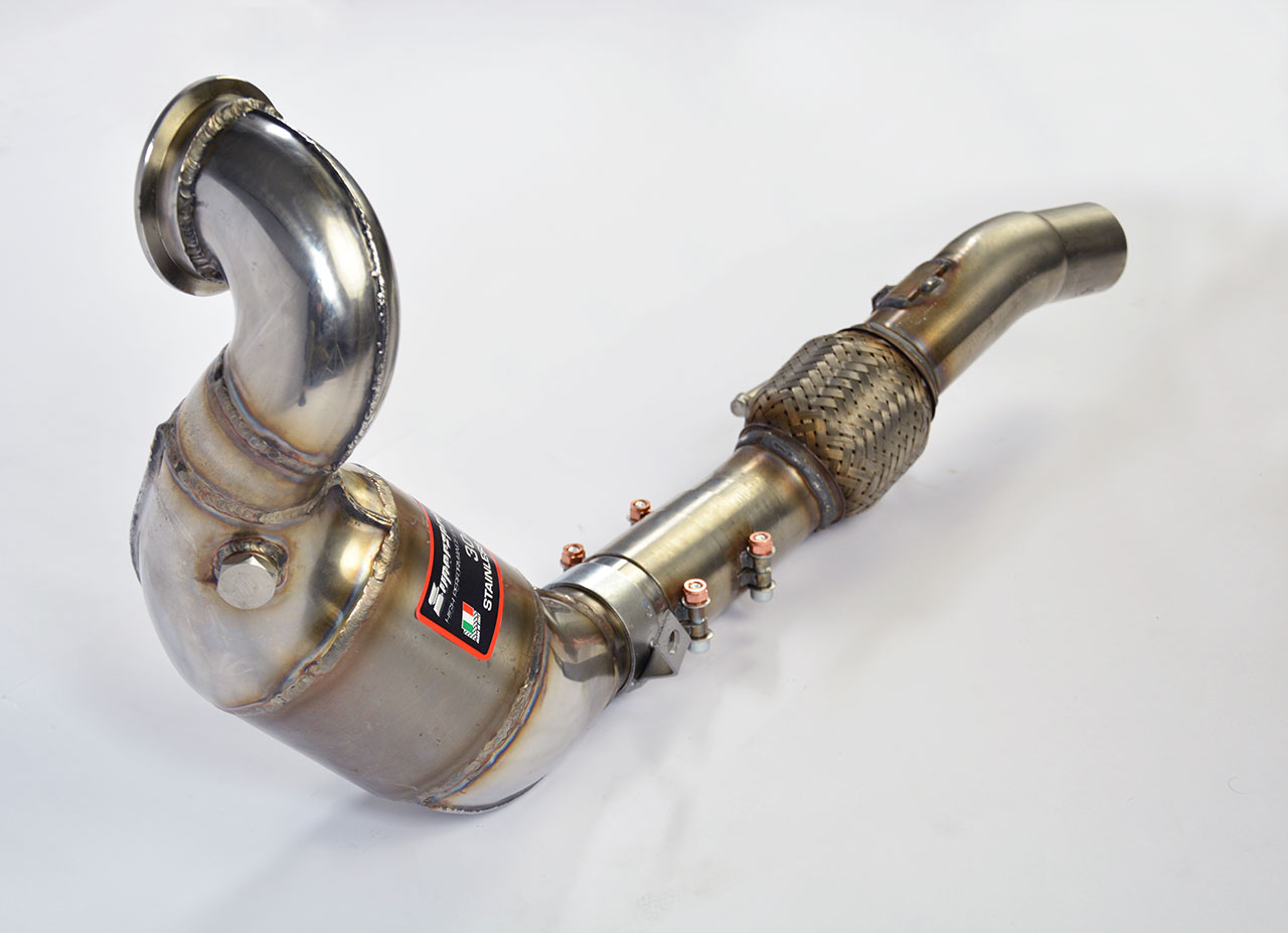 ALFA ROMEO 4C 1750 TBi (241 Hp) 2013 Turbo downpipe + Metallic catalytic converter