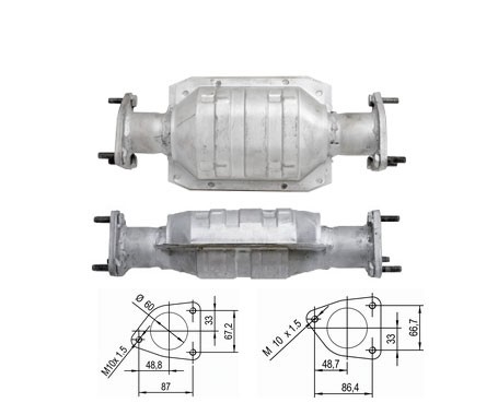 MG MGF 1.8i 1796 cc 87 Kw / 118 cv Magnaflow CAT Bouwjaar: 9/95>