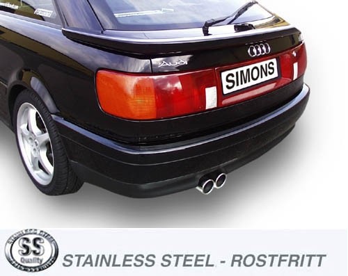 Simons Einddemper Audi 80 Quattro 1988-1991