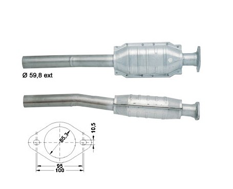 Renault SAFRANE 2.2TD 2188 cc 83 Kw / 113 cv G8T Magnaflow CAT B