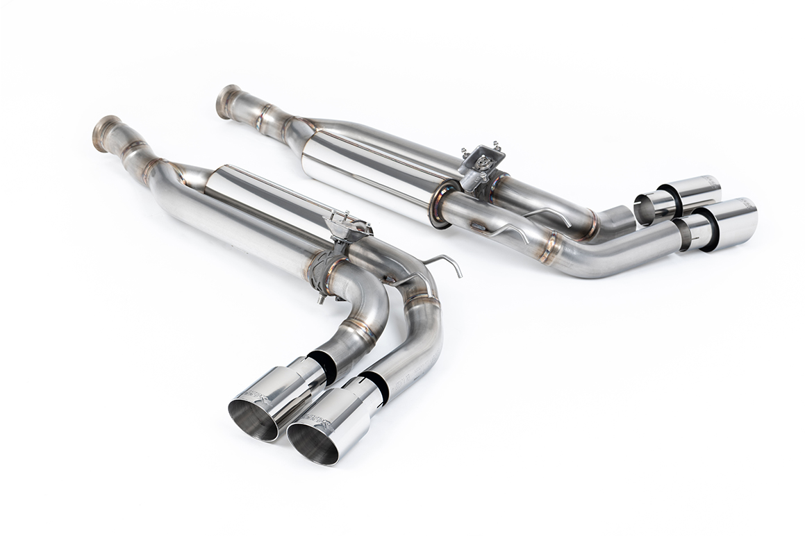 Mercedes G63 (W463) 4.0 Bi-Turbo V8 GPF/OPF Cat Back Valved Polished JET-90 Trims