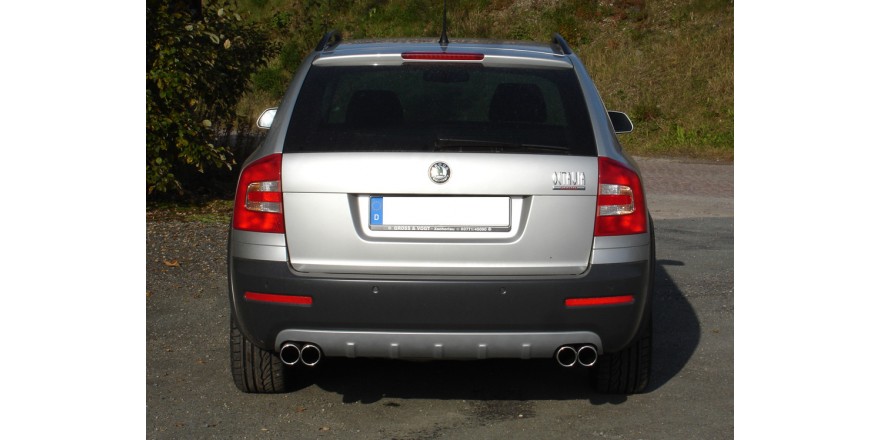 Skoda Octavia Typ 1Z 4x4 + Scout Einddemper rechts/links - 2x70