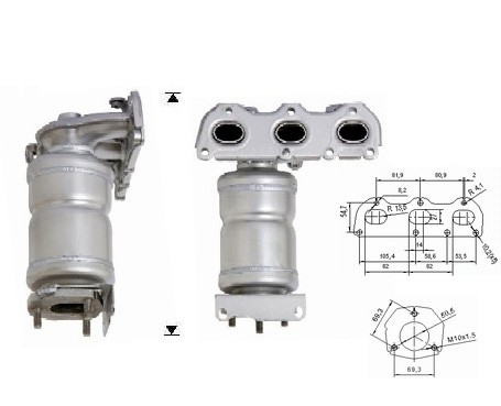 Seat IBIZA 1.2i 12V 1198 cc 47 Kw / 64 cv AZQ Magnaflow CAT Bouw