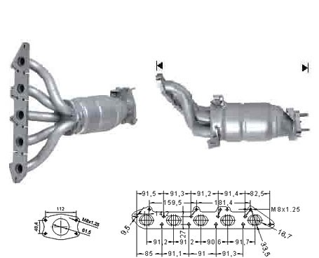 Volvo S60 2.4i 2435 cc 125 Kw / 170 cv B5244S Magnaflow CAT Bouw