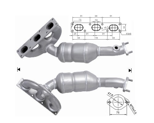 BMW 325i 2.5i 24V 2494 cc 141 Kw / 192 cv M54 E46 Magnaflow CAT