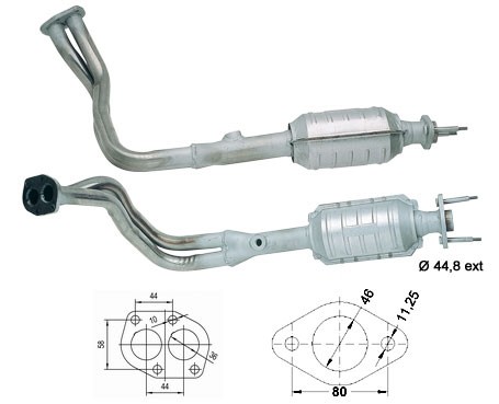 Innocenti MILLE 1.4ie 1372 cc 51 Kw / 70 cv 160A1.046 Magnaflow